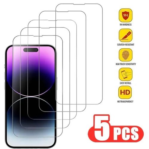 (For Iphone 16 5pcs) Verre Trempé Pour Iphone Protections D'écran Pour Iphone Verre Trempe Pour Iphone Screen Protector