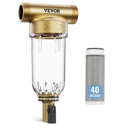CHECARZHN--NO1-Préfiltre À Eau Rotatif, 40 Microns, Filtre À Sédiments Pour Eau De Puits De Toute La Maison, 19 Mm G-F + 25,4 Mm G-M, 4 T/H Débit Haut, Pour Systèmes De Filtration D'Eau Dans Toute La Maiso