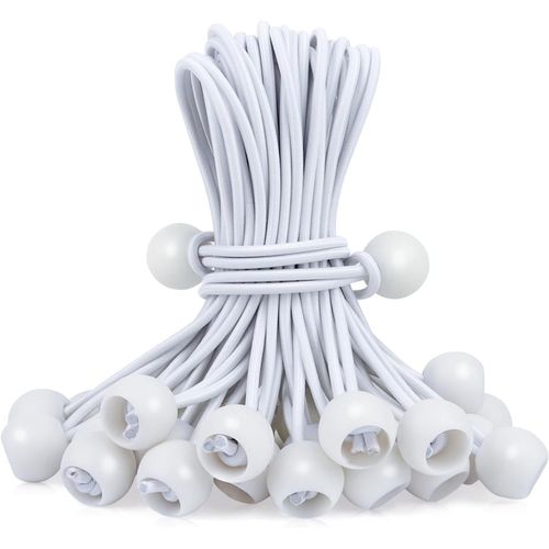 CHECARZHN--NO1-30 Pièces Tendeur Elastique, 15Cm Elastique Pour Bache, Tendeurs De Bâche Avec Boule Pour Pavillon, Bâche, Camping, Tente