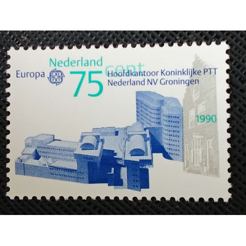 Timbre Pays Bas Yt 1356 Europa (C.E.P.T.) - Bâtiments De La Poste 1990 ( 050906 )