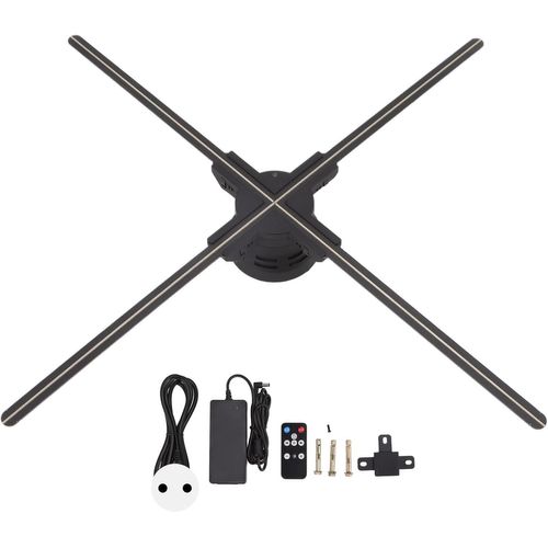CHECARZHN--NO1-Projecteur De Ventilateur Holographique 3D De 70 Cm Avec Résolution Hd, Interconnexion Wifi, Format Multimédia Multiple Pour Centres Commerciaux, Hôtels, Etc. (Pr Ue)