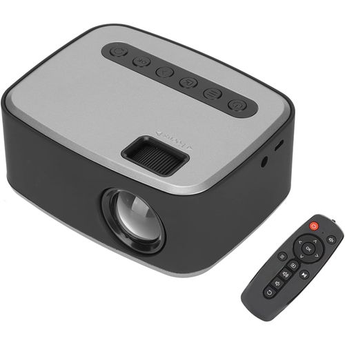 CHECARZHN--NO1-Mini Projecteur, 500Lm Projecteur Portable Full Hd 1080P Led Projecteur De Film Vidéoprojecteur Argent Noir Pour Tv Pc Ordinateur Portable Smartphone Avec Entrée Hdmi Usb Av