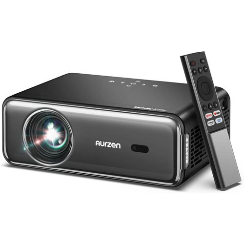 CHECARZHN--NO1-App Intégrée Videoprojecteur 4K Supportée Dolby Audio&Netflix 2025 Upgraded Eazze D1 Pro Portable Projecteur Video Wifi Bluetooth, Haut-Parleurs 20W, Auto-Focus 1080P Avec Ios/Android/
