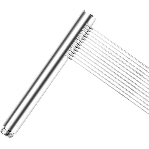 KGABERY-Pommeau De Douche Grande,Douchette À Effet Pluie Avec Buses En Silicone Anti-Calcaire Douchettes De Salle De Bain Facile À Installer Et À Nettoyer,Chromé