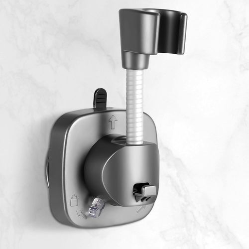 KGABERY-Support De Pommeau De Douche Sans Perçage,Rotatif À 360°,Réglable Avec Ventouse,Support De Pommeau De Douche Antidérapant,Support De Pommeau De Douche Pour Salle De Bain
