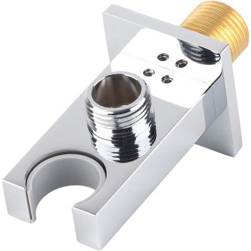 KGABERY-F-Y290 Sortie De Douche Support Coudé Tuyau Carré Support De Bras De Douche Connecteur Mural Facile À Installer Support Pour Flexible De Douche Pour Accessoires De Salle De Bain