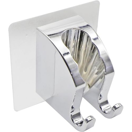 KGABERY-Support De Douche Réglable Support Pommeau De Douche Sans Percage Universel Support Douchette Mural Imperméable Accroche Pommeau De Douche Argent Shower Head Holders Pour Salle De Bain Hôtel