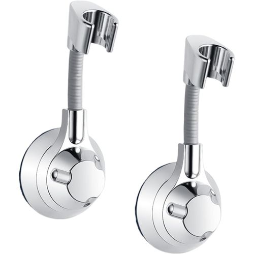 KGABERY-2 Pièces Support Pommeau De Douche 360° Support Douchette Mural Sans Percage Support De Douche Universel Réglable Accroche Pommeau De Douche À Main Pour Douchette