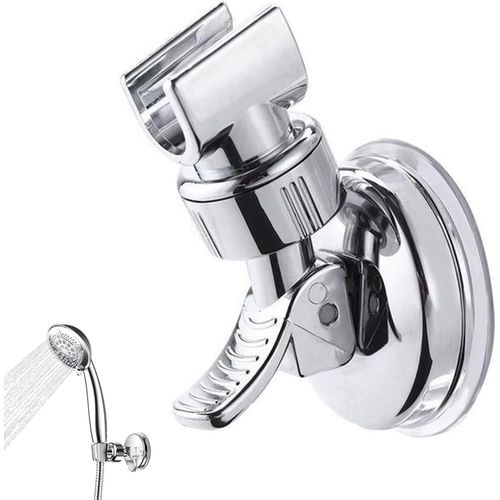 KGABERY-Support De Douche,Accroche Pommeau De Douche Réglable Support Douchette Amovible Support Douche Ventouse Rotatif À 360°Support Pommeau De Douche Sans Percage