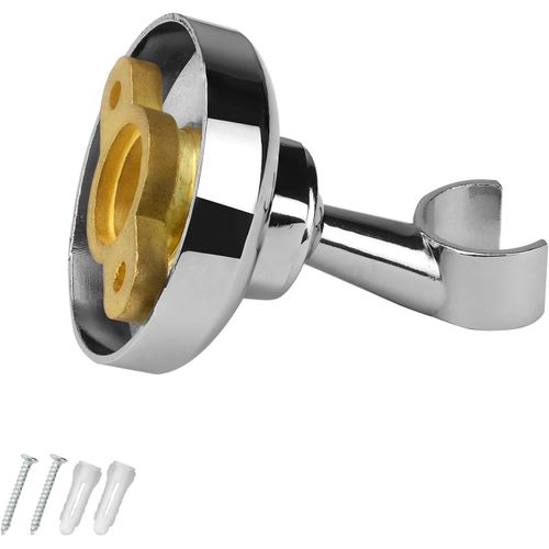 KGABERY-Support De Douche,Support Douchette,Support Pommeau De Douche Alliage De Zinc,Accroche Pommeau De Douche Avec Vis Expansion,Réglable À 360°