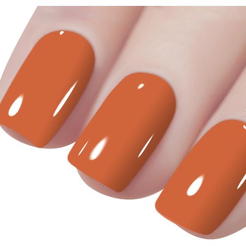 16ml Vernis À Ongles Gel Couleur Orange Foncé, Vernis Semi Permanent Soak Off Uv Led Gel Polish Nail Art Manucure L060 