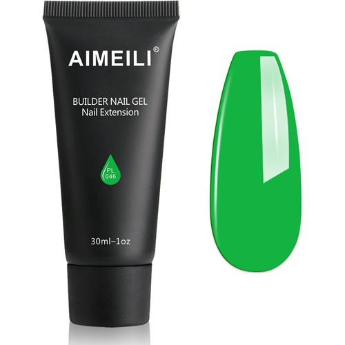 Extention Gel Pour Ongles, Glacé Vert Builder Construction Gel 30ml Faux Ongles Quick Building Uv Led Gel Vernis Semi Permanent Nail Art 046 