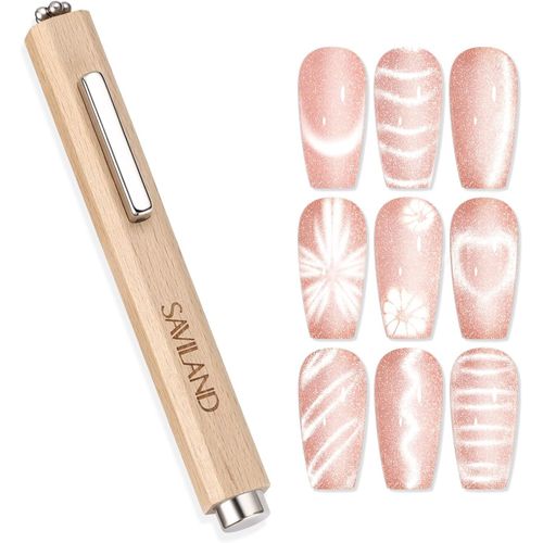 Cat Eye Magnet Pour Ongles : Aimant 3 En 1 Pour Vernis Semi Permanent Cat Eye Gel, Aimant N35 En Néodyme Ultra-Puissant, Effet Multiple Et Double Face, Outil Pour Design D'ongles 