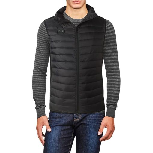 Gilet Chauffant électrique Sans Manches Pour Homme - 13 Zones, 3 Niveaux De Température, Batterie 15000mAh Incluse - Idéal Hiver Et Activités Extérieures - 3