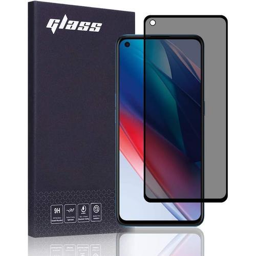 Verre Trempé Anti Espion Compatible Avec Oppo Find X3 Lite 5g, 3d Couverture Complète Dureté 9h Protecteur D'écran De Confidentialité Pour Oppo Find X3 Lite