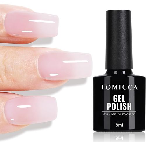Vernis Semi Permanent Violet Clair, 8ml Soak Off Uv Led Vernis À Ongles Gel-Semi Permanent Nudee Naturel Pour Nail Art Diy Home 