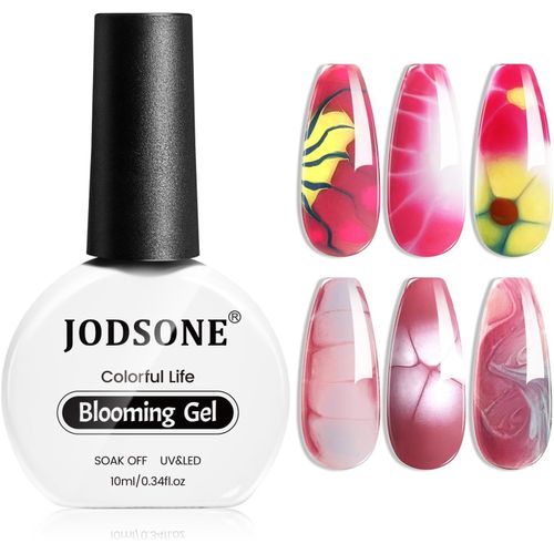 Clear Blooming Gel, 10 Ml Soak Off Uv Led Vernis À Ongles Gel Pour Effet D'étalement, Marbre Magique Aquarelle Fleur Blooming Vernis À Ongles Semi Permanent Nail Art 