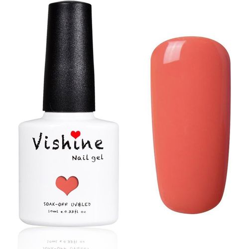 Vernis À Ongles Vernis Gel Semi Permanent Uv Led Couleurs Divers Nail Art Manucures 10ml Corail 024