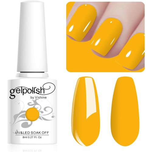 8ml Vernis À Ongles Gel Semi Permanent Couleur Gold,Vernis Semi Permanent Soak Off Uv Led Gel Polish Nail Art Manucure Salon Diy Lm057 