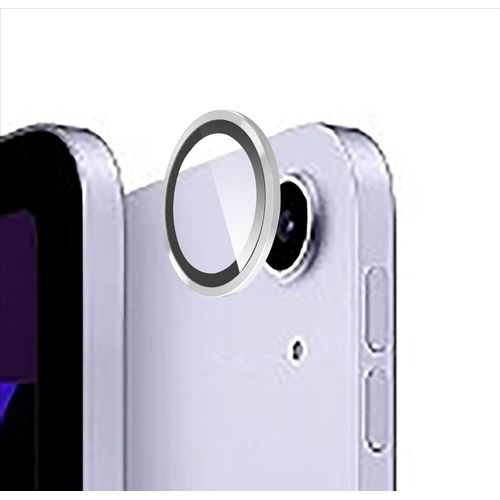 [Protection Complète Caméra Arrière Protecteur Compatible Avec Ipad Air 13 Inch M3 2025, [Double Protection] Metal + Verre Trempé, Verre Trempé Camera -Silver