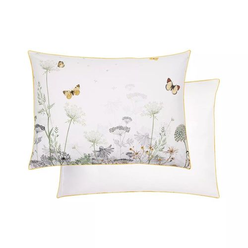Taie D'oreiller Lavé Percale De Coton Multicolore 50x70 Cm