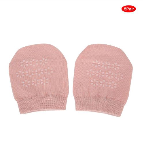 Lot De 5 Paires De Chaussettes Mi-Mollet Pour Femme, Respirantes, Antiderapantes, Douces, Pour L'ete, Rose Clair