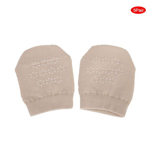 Lot De 5 Paires De Chaussettes Mi-Mollet Pour Femme, Respirantes, Antiderapantes, Douces, Pour L'ete.
