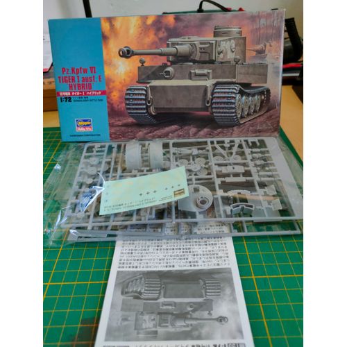 Maquette Char Hasegawa 1/72 : Pz.Kpfw Vi Tiger I Ausf E '' Hybrid ''-Hasegawa