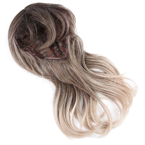 Perruque Synthetique Marron Clair Pour Femme, Resistante A La Chaleur, Style Cosplay, 46 Cm, Lc250-1