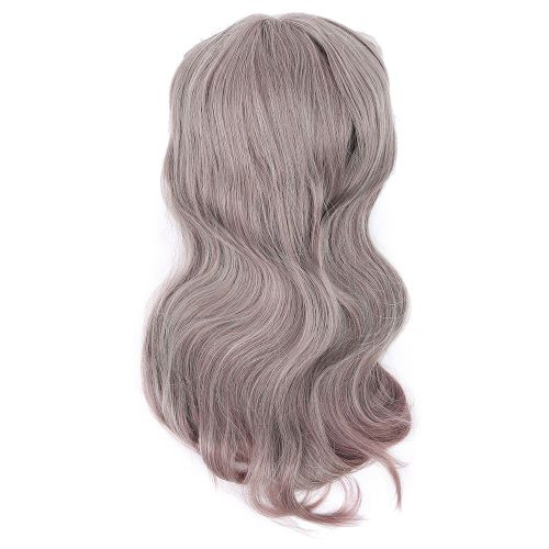 Perruque Longue Bouclee Avec Frange Droite Et Ajustable, Perruque Ombree Resistante A La Chaleur Pour Femme, Perruque De Cosplay Lc227-2
