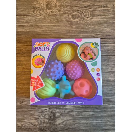 6 Balles sensorielles bébé ¿ Silicone doux ¿ Montessori ¿ Multicolores