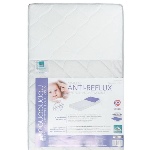 Matelas bébé Anti Reflux avec Plan Incliné amovible pour enfant