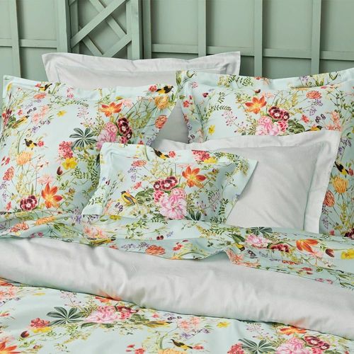 Taie D'oreiller Satin De Coton Multicolore 63x63 Cm