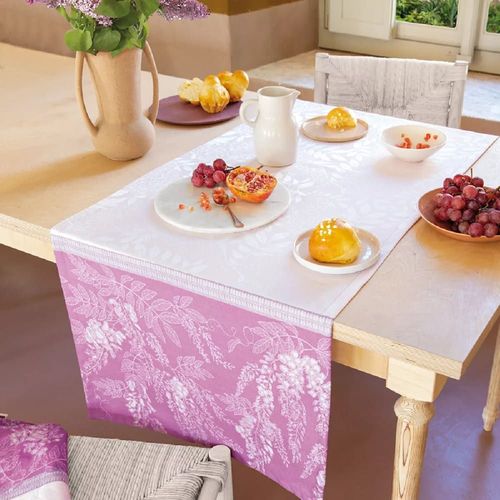 Nappe Antitache Pur Coton Violet 174x254 Cm
