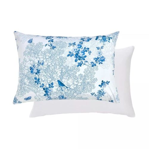 Taie D'oreiller Percale De Coton Blanc 50x70 Cm