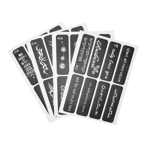 Pochoir De Tatouage Temporaire Reutilisable A Motif Exquis Pour Bras Et Poignet 