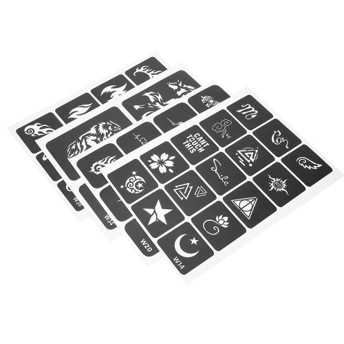Pochoir De Tatouage Temporaire Reutilisable A Motif Exquis Pour Bras Et Poignet 