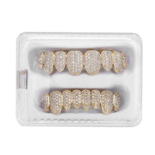 Ensemble De Dents Hip Hop, Accessoire De Decoration Pour Les Dents, Cadeau De Fete D'halloween 