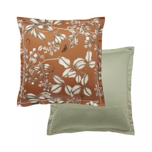 Taie D'oreiller Satin De Coton Orange 63x63 Cm