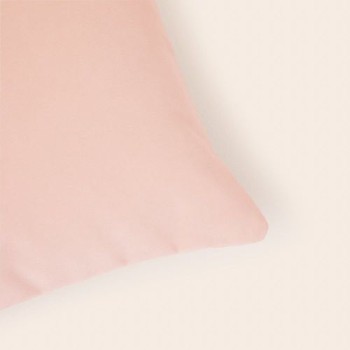 Housse De Coussin Velours Mat Au Tissage Dense Rose 28x47 Cm