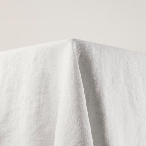 Nappe Rectangulaire En Lin Blanc 140x250 Cm