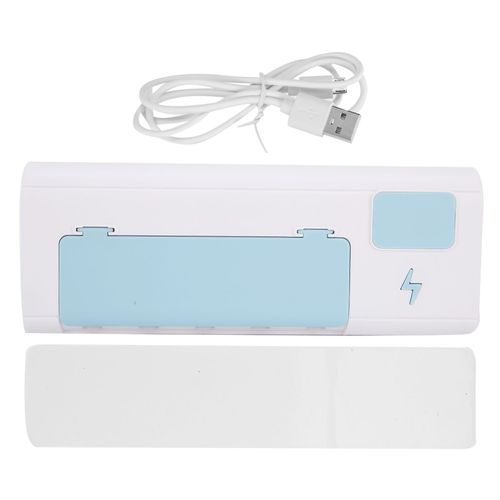 Porte-brosse a dents mural UVC, rechargeable par USB, sans perforation, pour salle de bain