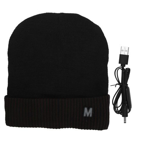 Chapeau Chauffant Rechargeable Par Usb, Chapeau Respirant A Chauffage Rapide Pour L'hiver Et L'exterieur, Bord Cafe Fonce