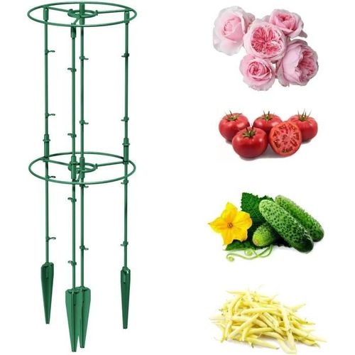 Support De Jardin Pour Plantes Grimpantes Arceau Pour Tomates Concombres H 80cm