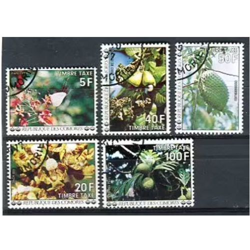 Lot De Timbre-Taxe - République Des Comores - 1977