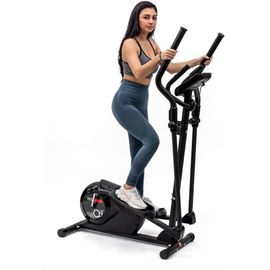 Checarzhn--No1-Vélo D'appartement Ellittica - Elliptique De Maison Avec 8 Niveaux De Résistance, Inertie De Vol 5 Kg, Écran Lcd Avec Poignée De Test De Fréquence Cardiaque, Noir