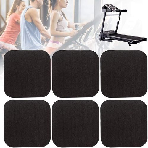 CHECARZHN--NO1-Tapis De Course Absorbant Les Chocs, 6 Pièces D'Isolation Acoustique Anti-Vibrasion Pour Tapis De Course