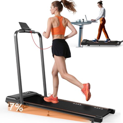 Checarzhn--No1-Tapis De Course À Domicile, Sentier De Marche Avec Moteur De 2,25 Cv, Charge Imale De 100 Kg, Vitesse De 1 À 6 Km/H, Avec Rampe, Bande De Roulement À 7 Couches, Pas Besoin