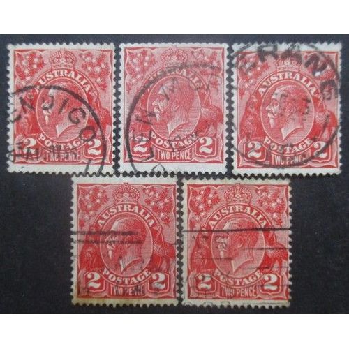 Australie N°79 X 5 Oblitéré