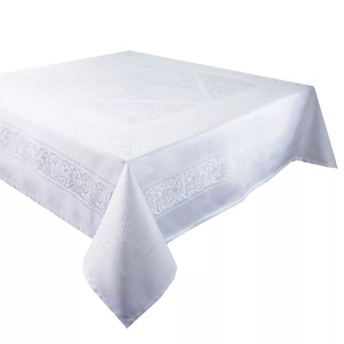 Nappe Antitache Pur Coton Bio Blanc 174x304 Cm